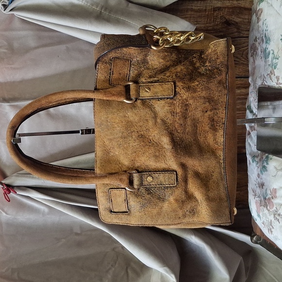 Michael Kors Distressed Satchel Handbag - Picture 3 of 4